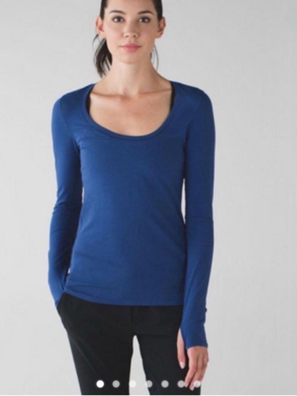 Women’s Lululemon Long Sleeve Scoop Neck Top - Blue 8